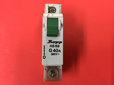 KOPP - HS68 - G 40A - Circuit Breaker 1 Pole