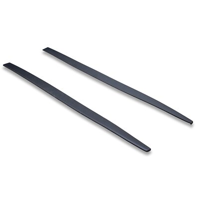 FYRALIP Matte Black Side Skirt Extension Rocker Panel For Mitsubishi Lancer 9th