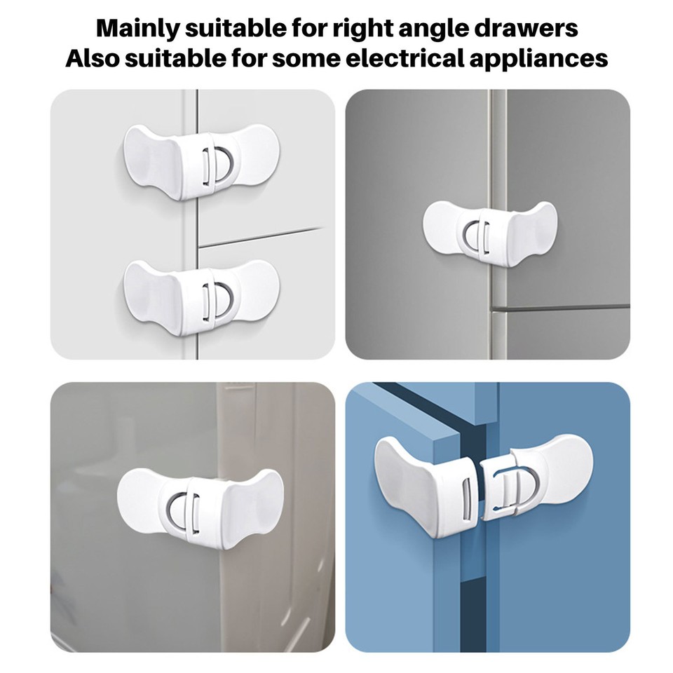 1/3/5x Child Safety Locks Drawer Locks Baby Proof Latch