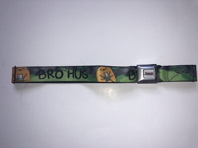 Adventure Time Seat Belt Belt  Bro Hugs  Green