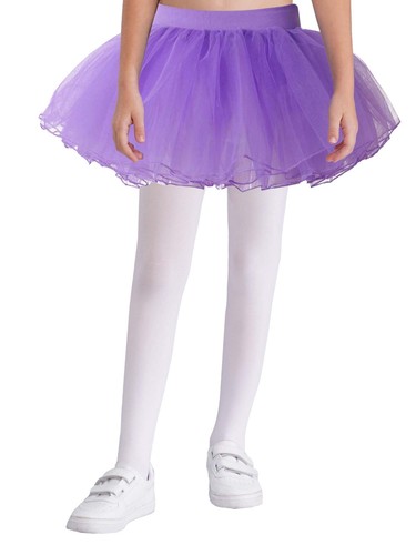 Kids Girls Tulle Layered Ballet Dance Tutu Skirt Elastic Waist Mesh Party Skirts - Picture 58 of 79