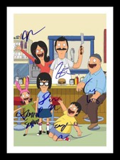 BOB'S BURGERS FULL CAST AUTOGRAPHED SIGNED & FRAMED PHOTO PRINT