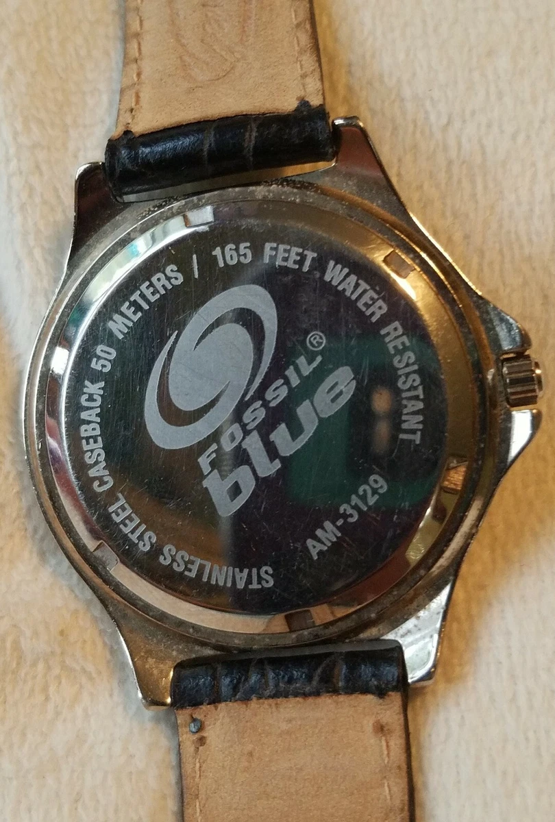 Fossil blue watch best sale 50 meters 165 feet