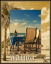 Aruba Laser Engraved Wood Picture Frame Portrait (4 x 6)