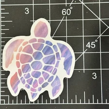 Sea Turtle Purple Cartoon Matte - Vinyl Decal Sticker Bomb Kawaii TURTLE OCEAN