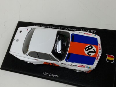 1/43 Spark BMW CSL Winner of the 1973 Coupes De Spa of Niki Lauda