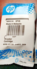 HP Color Ink Cartridge Genuine HP New HP 65 Tri-color N9K01AN