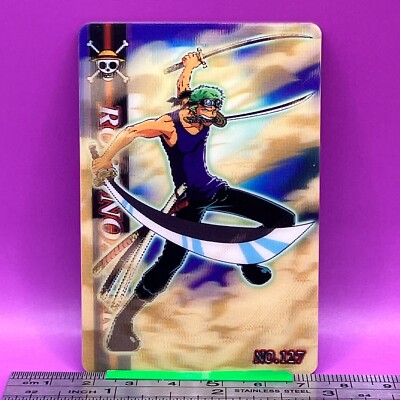 ワンピース RT-107241 Roronoa Zoro 127 One Piece King of Pirates Gummy Card 3D 2003