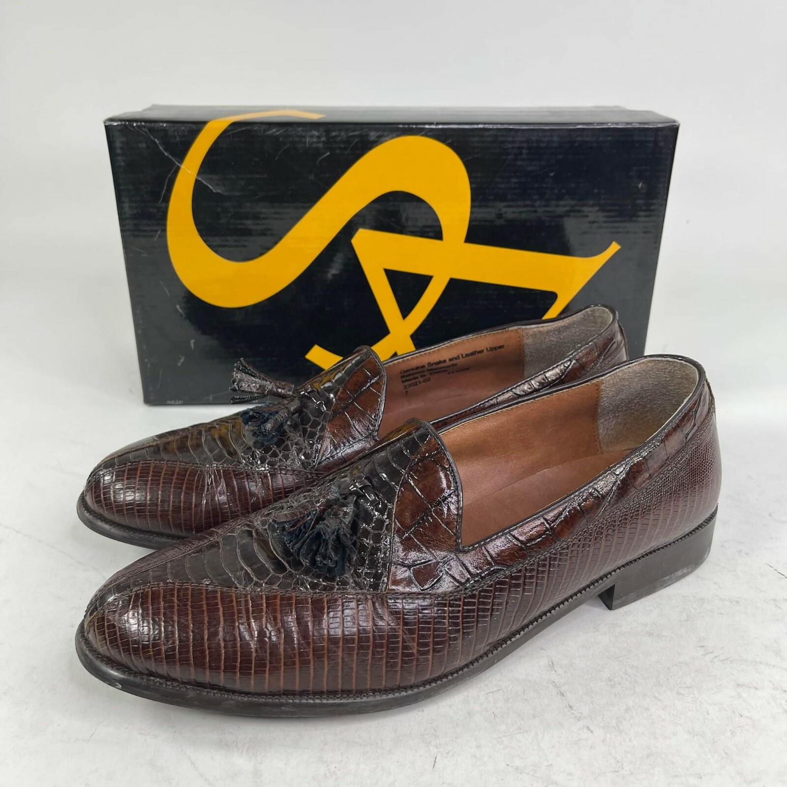 Snakeskin Brown dress shoes 