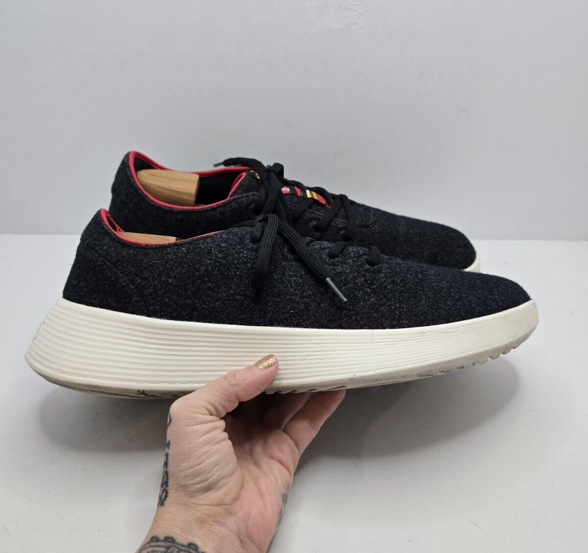 SAOLA sneakers basse allbirds lana runner go grigio scuro sportive activewear UOMO 12 5