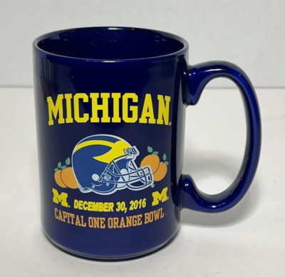 2016 Michigan Wolverines Orange Bowl 2016 Season Schedule Coffee Tea Mug - New