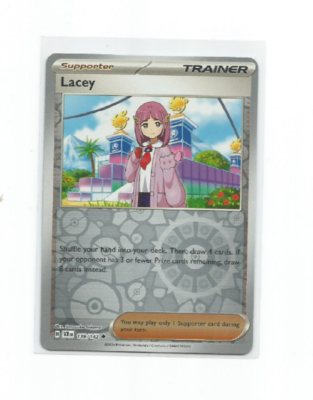 LACEY 2024 POKEMON SCARLET & VIOLET STELLAR CROWN REVERSE HOLO CARD #139/142