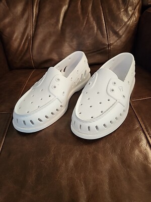 TOPSIDER Sperry Authentic Orig White Float Boat Shoes, Size Men, Size  Women
