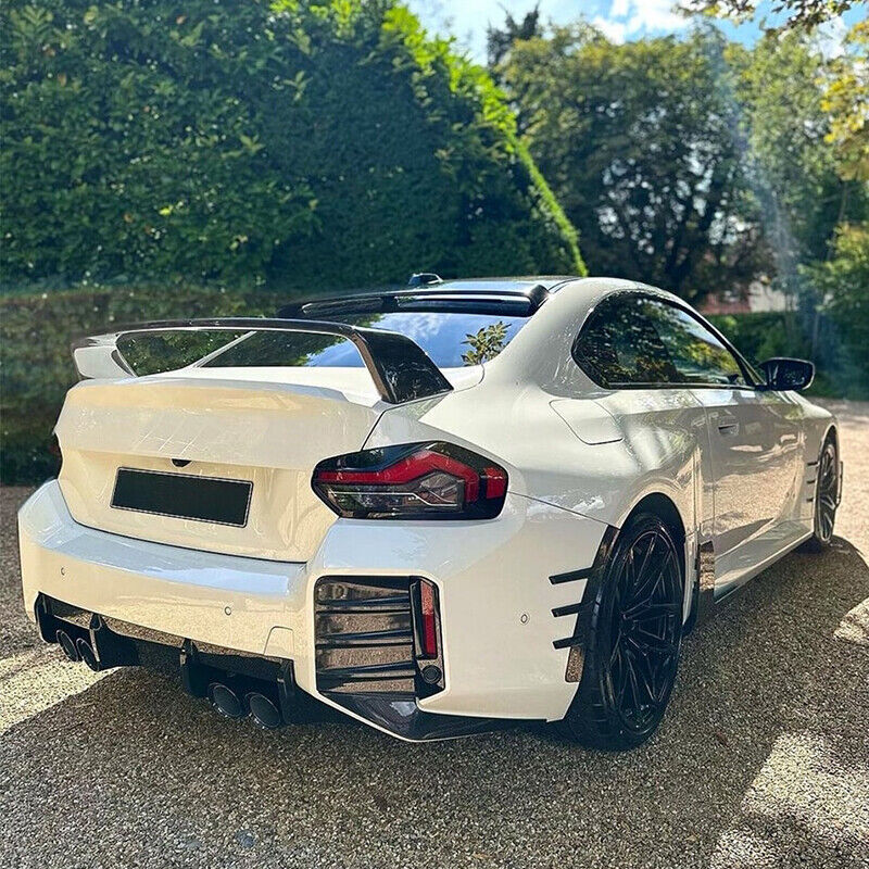 For BMW M2 G87 Coupe 2022-2024 REAL CARBON FIBER Rear Trunk Spoiler Sport Wing