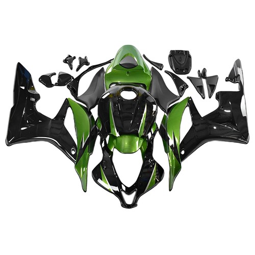 Black/Grey ABS Plastic Fairing Kit For Honda CBR600RR 2007-2008 F5 – Complete Bodywork Set By Protek-Battery