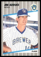 1989 Fleer #176 Jim Adduci