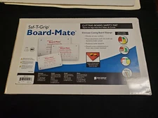 San Jamar CBM1016 Saf-T-Grip Board-Mate 16" x 10" White Cutting Board Mat