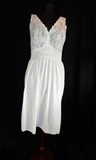 Vintage Van Raalte Blue waltz gown, Irregular, SZ 38, Nylon,