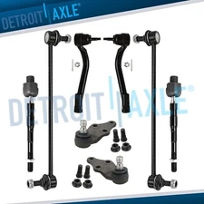 8pc Front Tie Rods Sway Bars Ball Joints for 2013 - 2017 2018 Hyundai Santa Fe