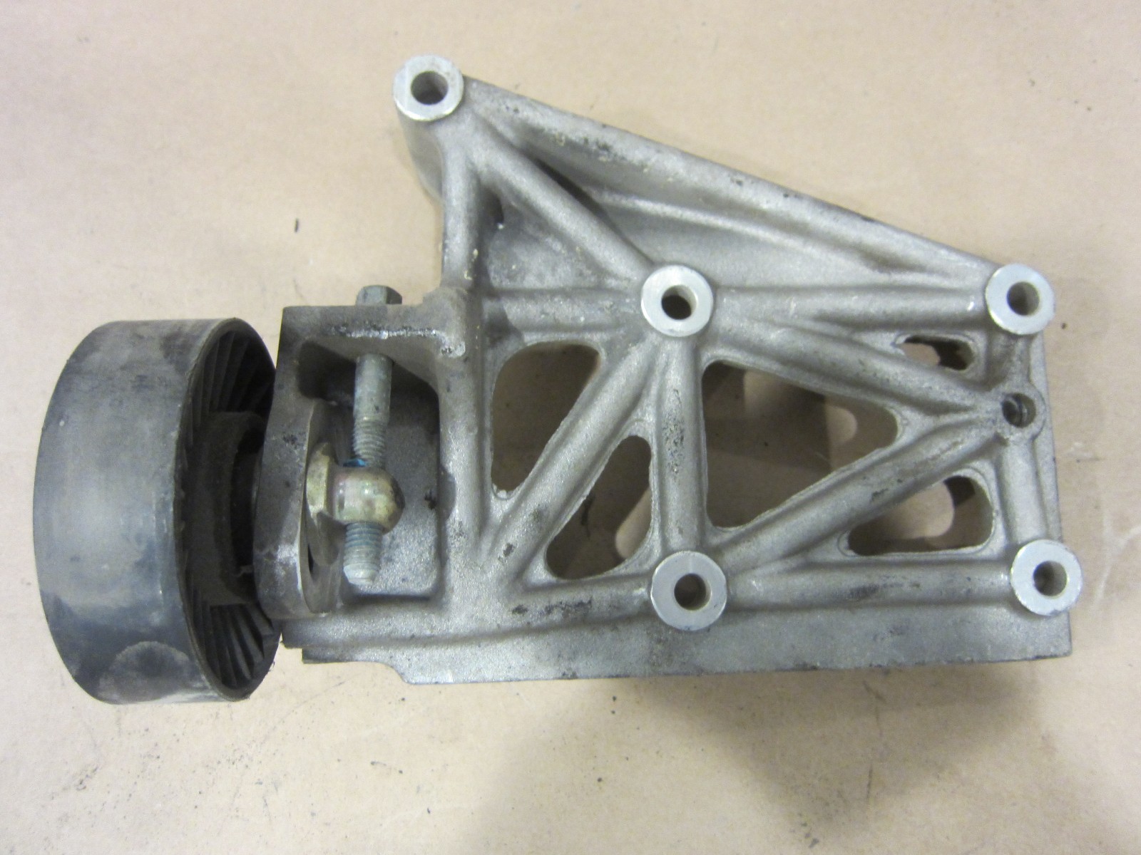Ferrari 360..AC Compressor Support Bracket W/Belt Tensioner Pulley.Part# 179584