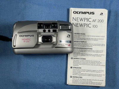 Olympus Newpic AF200 Silver Point & Shoot APS Film Camera | eBay