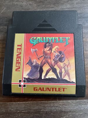 Gauntlet Tengen Black Cartridge Original NES Nintendo Game Tested + Working