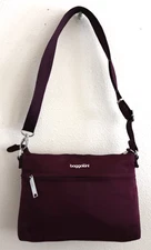 Baggallini Women's O/S Mulberry/Wine Anti-Theft/RFID Memento Crossbody Bag