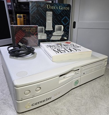Gateway 2000 486 DOS Windows 3.1 Computer 3.5 FD CD Sound Blaster 16 Retro Gamer