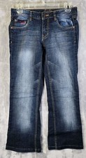 Southpole Jeans Girls 5 Blue Bootcut Denim City Classic Boho Cowgirl Western