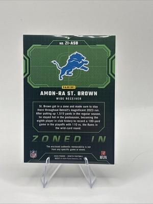 2024 Panini Zenith - Zoned in Amon-Ra St. Brown #ZI-ASB (MEM) for