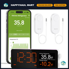 WiFi Freezer Thermometer with Digital Monitor, App Alerts  2 Sensors, No Fee