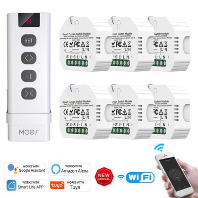 Neu 433mhz Funk Jalousie Vorhang Schalter Rolladenschalter mit RF Fernbedienung