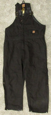 Berne Coverall's Mens 3XL Regular Black Insulated Work Farm 28 " Inseam B415BK
