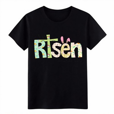 Retro ''He Is Risen Matthew 28:6'' Easter Faith Christian T-Shirt