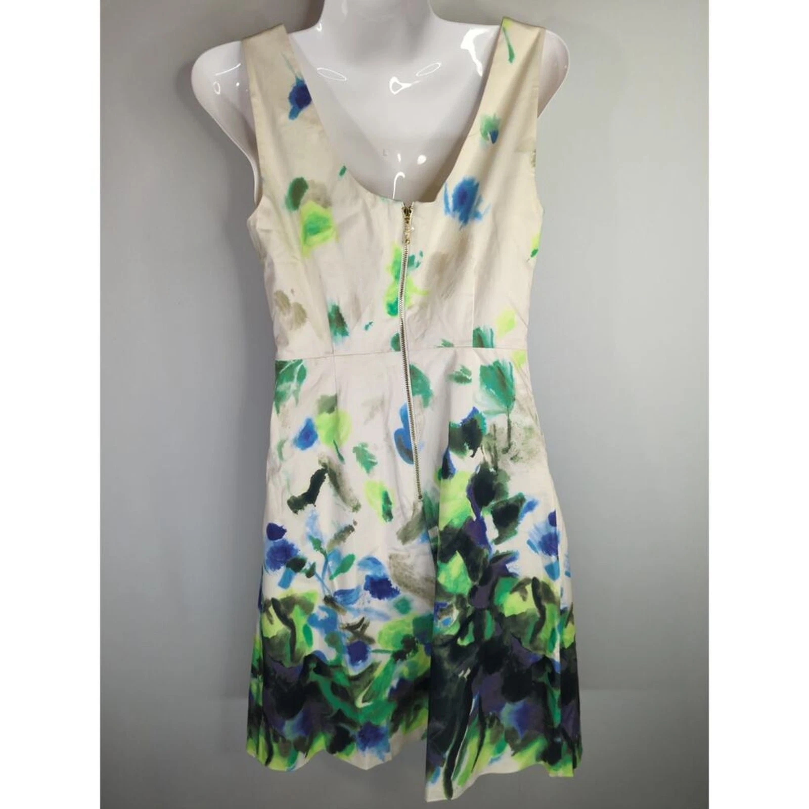 Abito donna Kate Spade New York Jillian crema naturale coagulato acquerello taglia 2