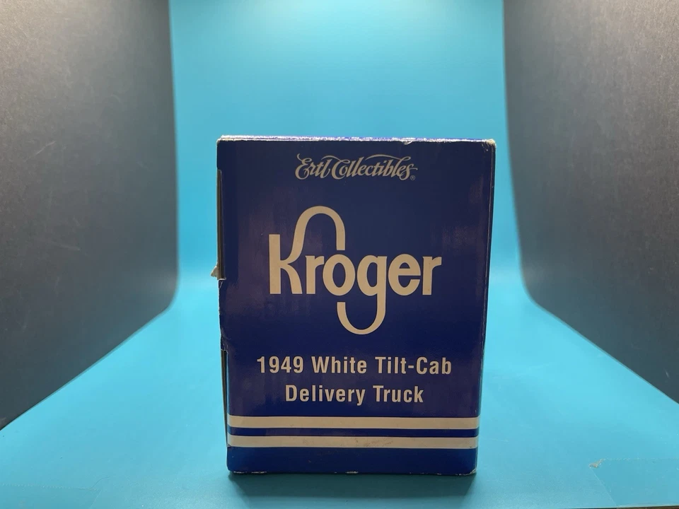 Camión de reparto "Kroger" con cabina inclinable blanco escala 1949 ERTL COLECCIONABLES RARO Foto 4 de 4
