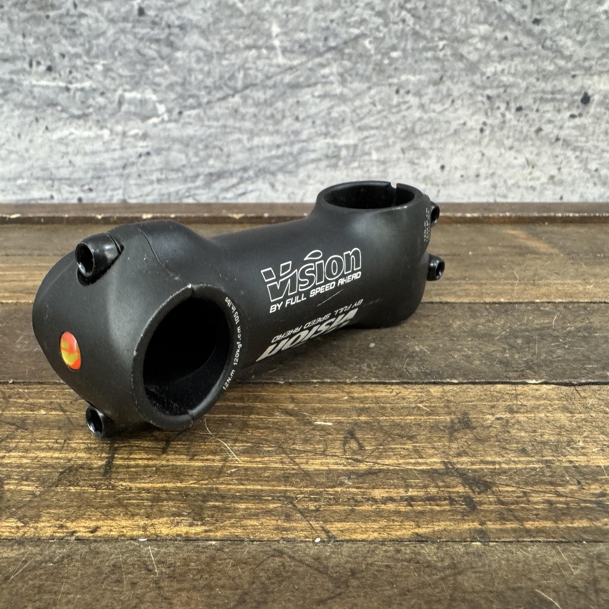 Vision Bike Stem 100mm 26.0 1 1/8 Threadless Black Alloy 80° Road