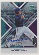 2016 Panini Elite Extra Edition Aspirations Tie-Dye 4/10 Heath Quinn Auto 0c6