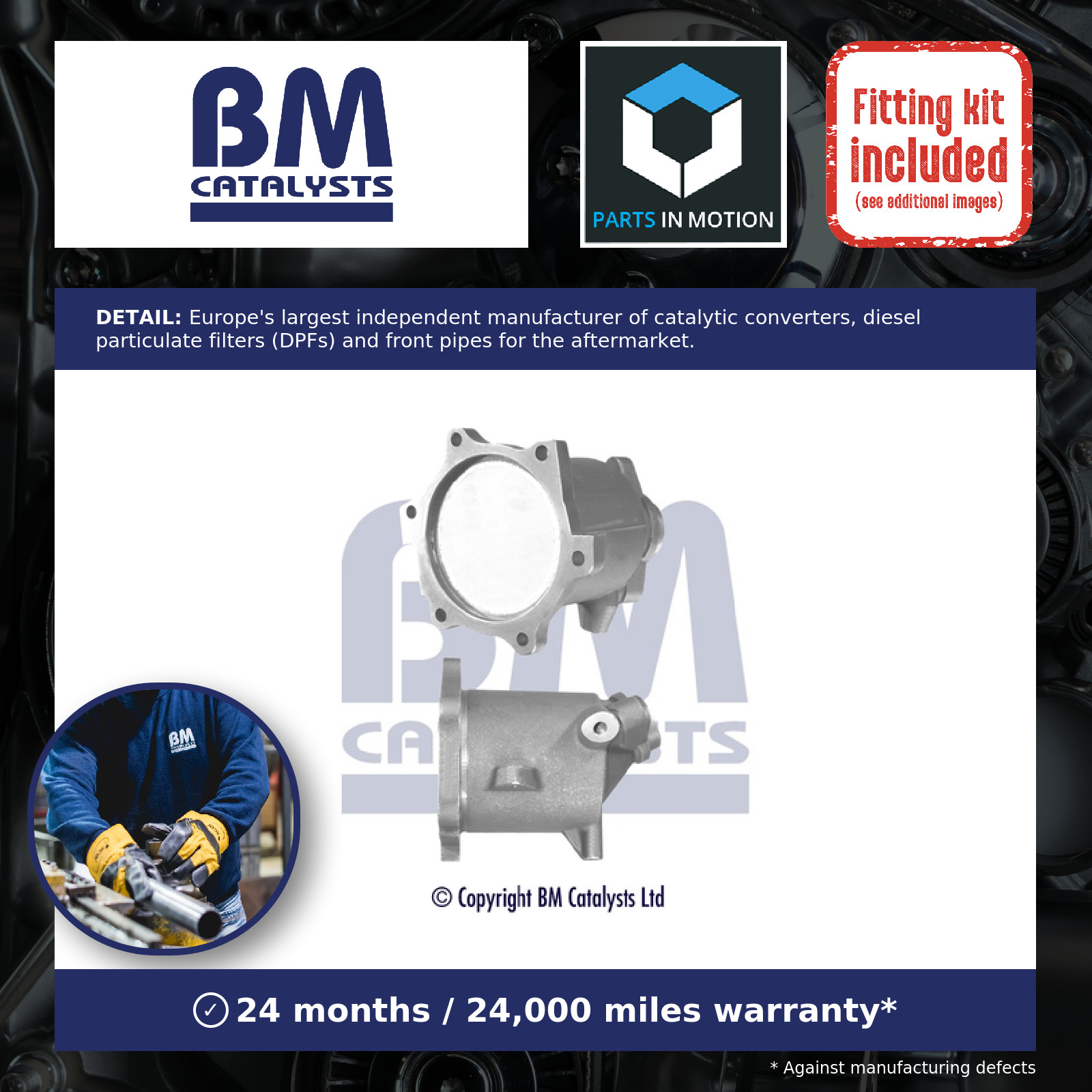BM Catalysts Homologated Petrol Cat BM91444H & fitting kit FK91444B - Image 11