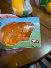 Orange Glitter 6-7 Squishy New