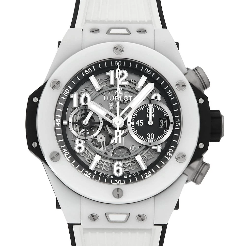 Hublot — HUBLOT Big Bang Unico White Ceramic 421.HX.1170.RX second hand mens