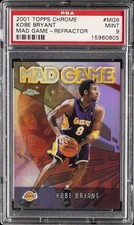 2001 TOPPS CHROME MAD GAME REFRACTOR #MG6 KOBE BRYANT PSA 9