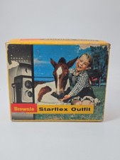 Vintage Kodak Brownie Starflex Outfit Camera with Original Box  Film UNTESTED 