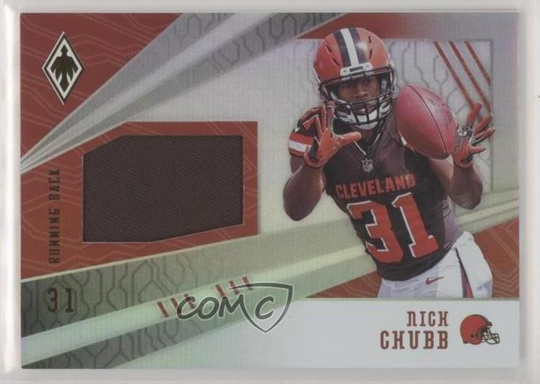 2018 Panini Phoenix RPS Memorabilia /100 Nick Chubb #8 9o3