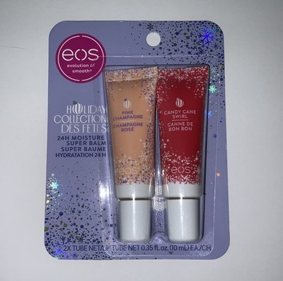 EOS Evolution of Smooth 24HR Moisture Lip Balm Holiday Collection Set Des Fetes 