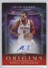 2023-24 Panini Origins Rookie Red 74/99 Seth Lundy #RA-SLA Auto RC