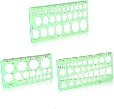 Of course. Here is a detailed breakdown of the 3PCS Circle Template, Plastic