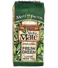 Organic Yerba Mate, Loose Herb Tea, Fresh Green, 12 oz (340 g)