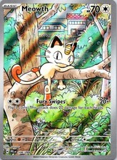Meowth 106/094 Illustration Rare Phantasmal Flames Pokemon Holo Near Mint