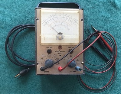 RCA VoltOhmyst WV-77E with Probes - Vintage - Tested  & Works